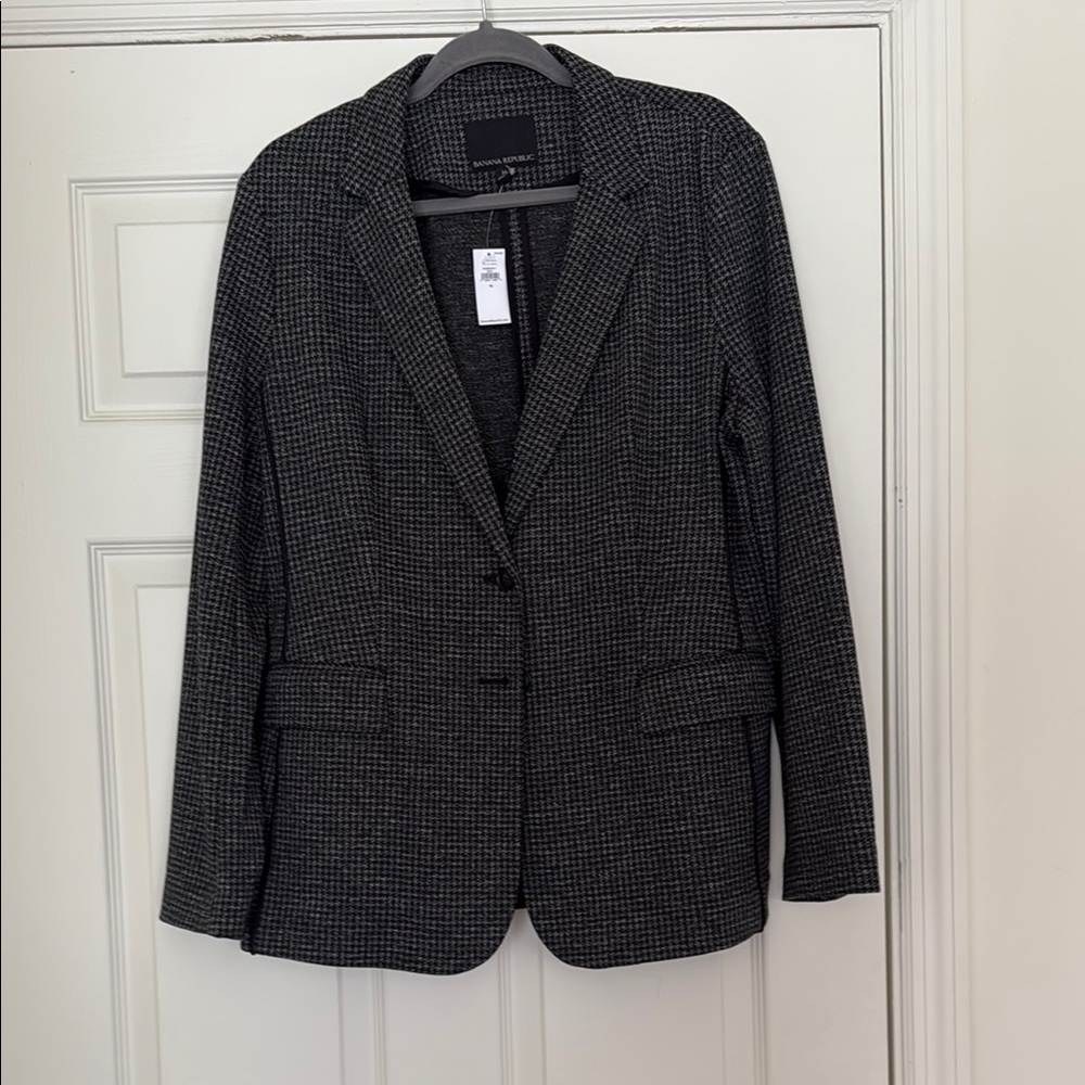 NWT Banana Republic Houndstooth Blazer Classic Tailored Fit